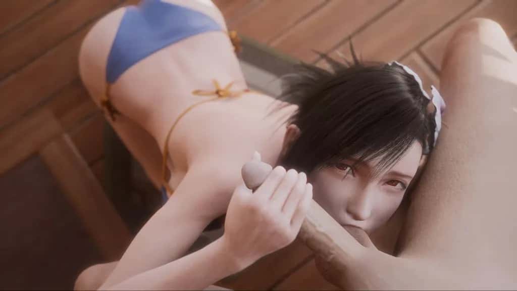 [juicyneko] Tifa – Resort Blowjob – 4K | anime | 02:12