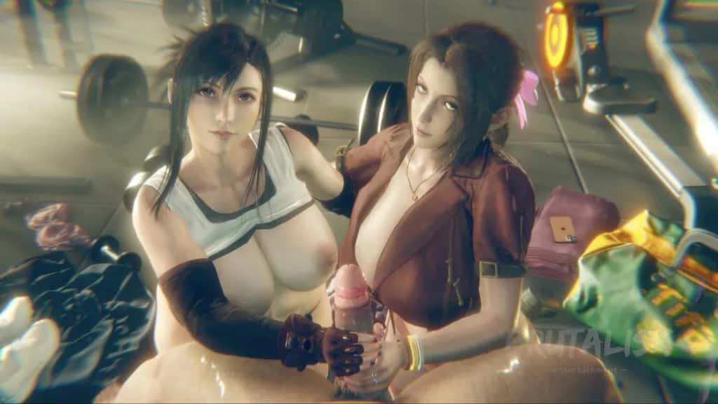 [Brutalisk Entertainment] “Back to the Gym” Part 1 (Tifa + Aerith_EVE versions) + videos | anime | 06:45