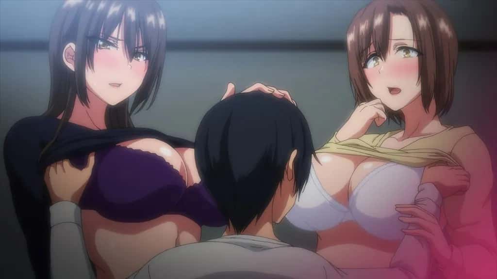 OVA 巨乳が2人いないと勃起しない夫のために友達を連れてきた妻 ＃1  | anime | 16:09