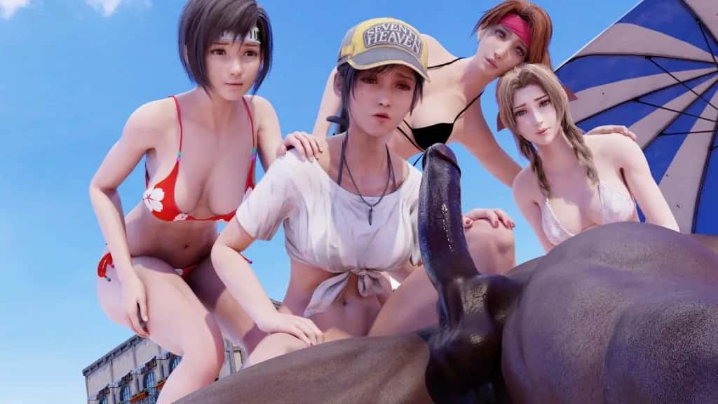 [Vatiwah] FF7 Tifa Lifeguard FULL animation | anime | 04:27