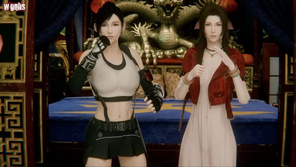 [WGQHS] Tifa And Aerith And Mino | anime | 08:25