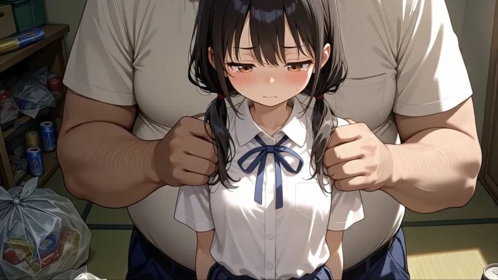 [とりあたま(Toriatama)] 【アニメ】汚部屋おじさんのいいなりになって性教育されちゃう動画 | anime | 05:46