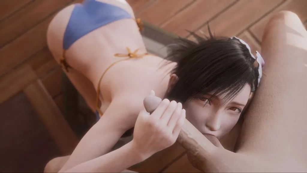 [juicyneko] Tifa – Resort Blowjob – 4K | anime | 02:12